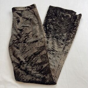 VTG Ralph Lauren Sport Brown Crushed Velvet Pants Women's Size 6 Y2K